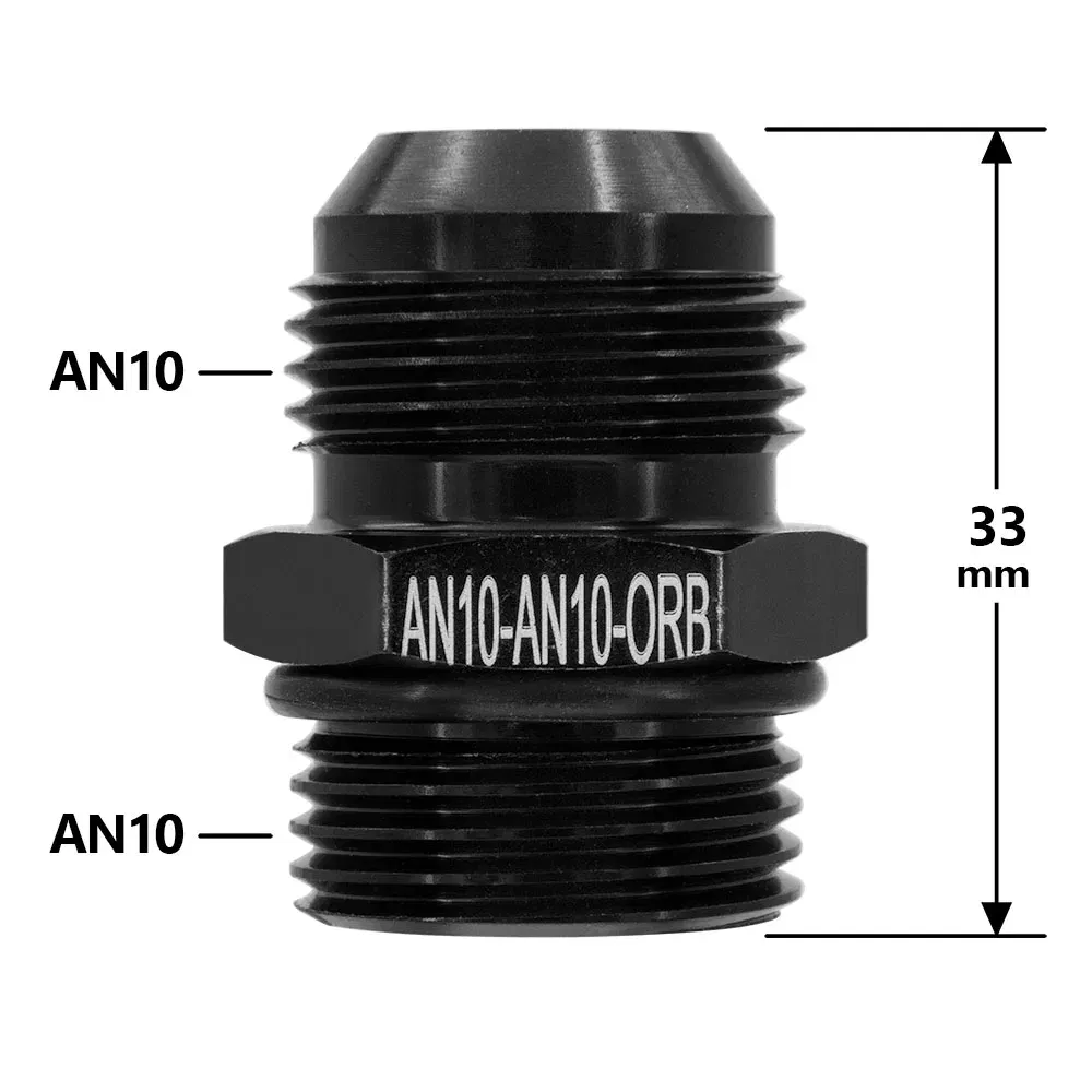 Color: MULTI - Aluminum Alloy Universal AN6 8 10 12 to AN to M16x1.5 M18x1.5 Metric Fuel Hose Adapter Pipe Thread Fitting CAR OIL COOLER SYSTEM