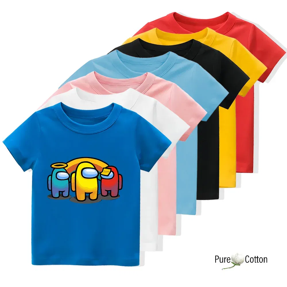 Color: Silver, Kid Size: 5 - Summer trend wear with many anime patterns sunscreen printing close to the skin cool 4-12 years old children delicate line unifo
