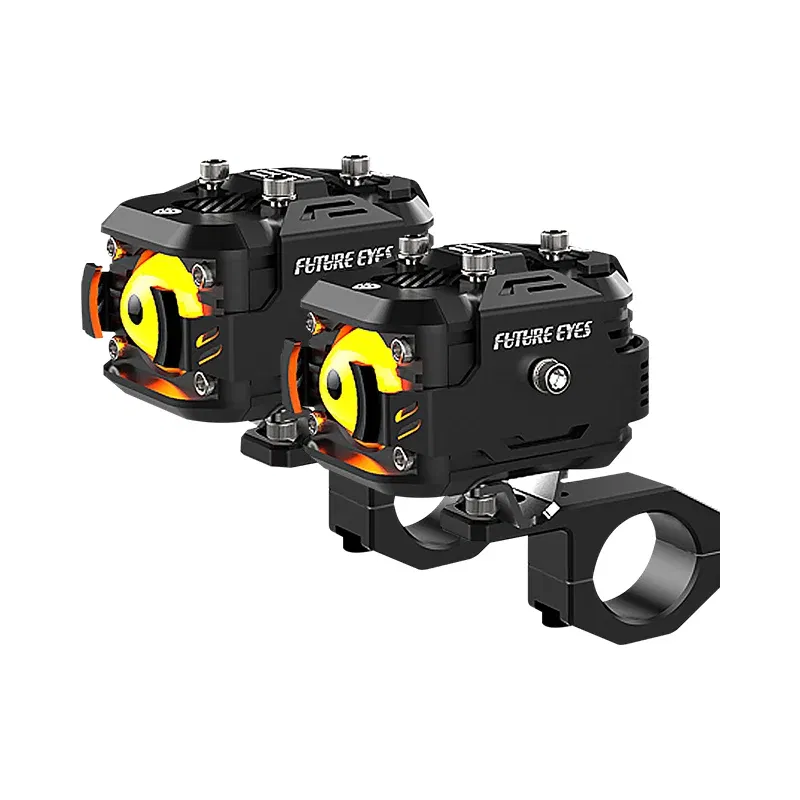 Color: Dark Grey, Ships From: CHINA - Future Eyes F150 Motorcycle Led Spotlight 6000 LM Electric Vehicle Auxiliary Road Far And Near Light Tangent Light Flashing Lens