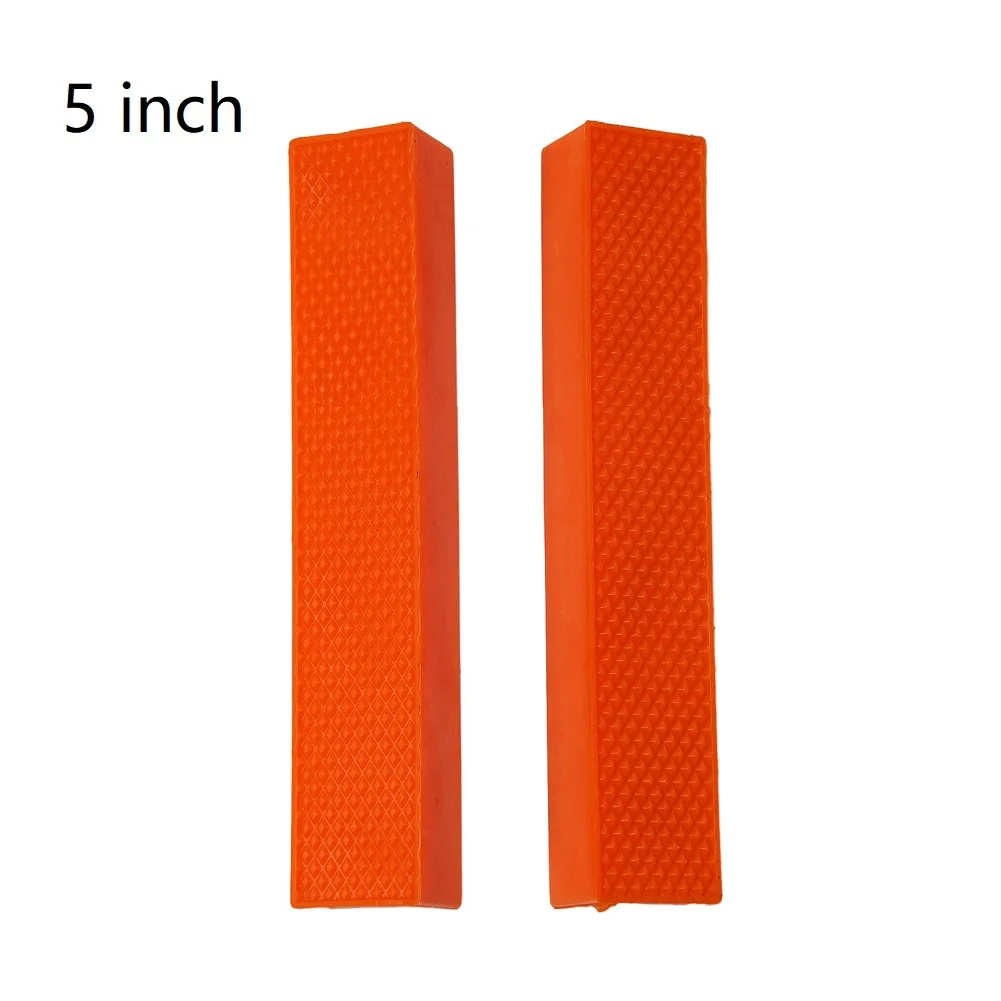 Color: Beige - 2pcs 4/5/6 Inch Magnetic Soft Pad Jaw Rubber For Metal Vise Bench Machine Tools For Metal Vise Bench Machine Tools