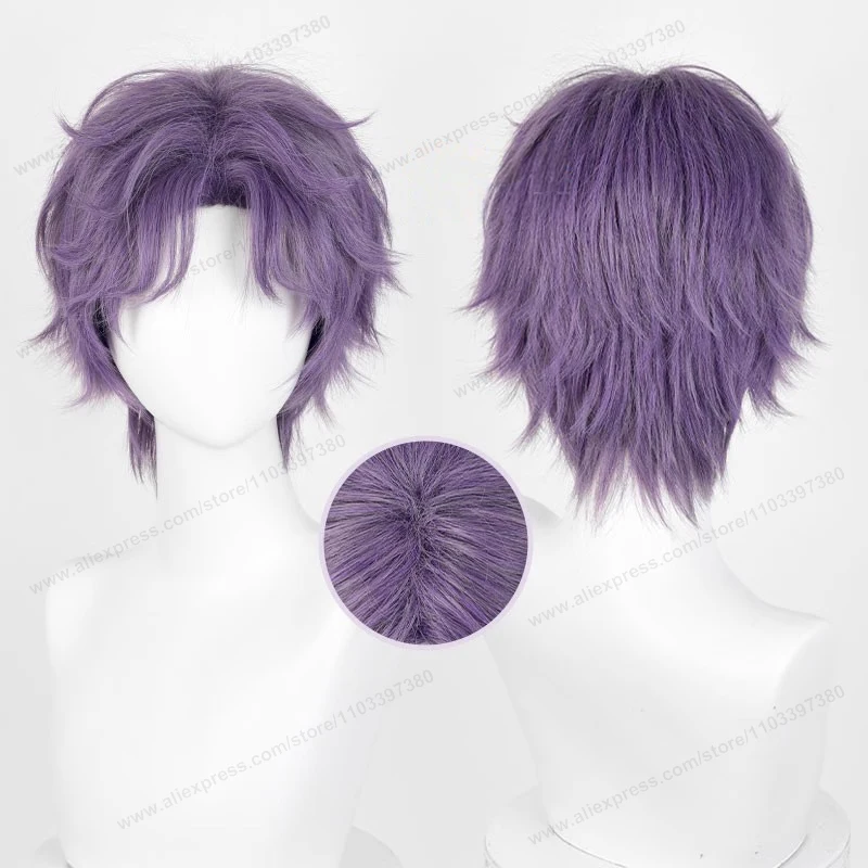 Color: Red - Love And Deepspace Rafayel Zayne Xavier Cosplay Wig 30cm Short Hair Anime Wig Heat Resistant Synthetic Halloween Party Wigs