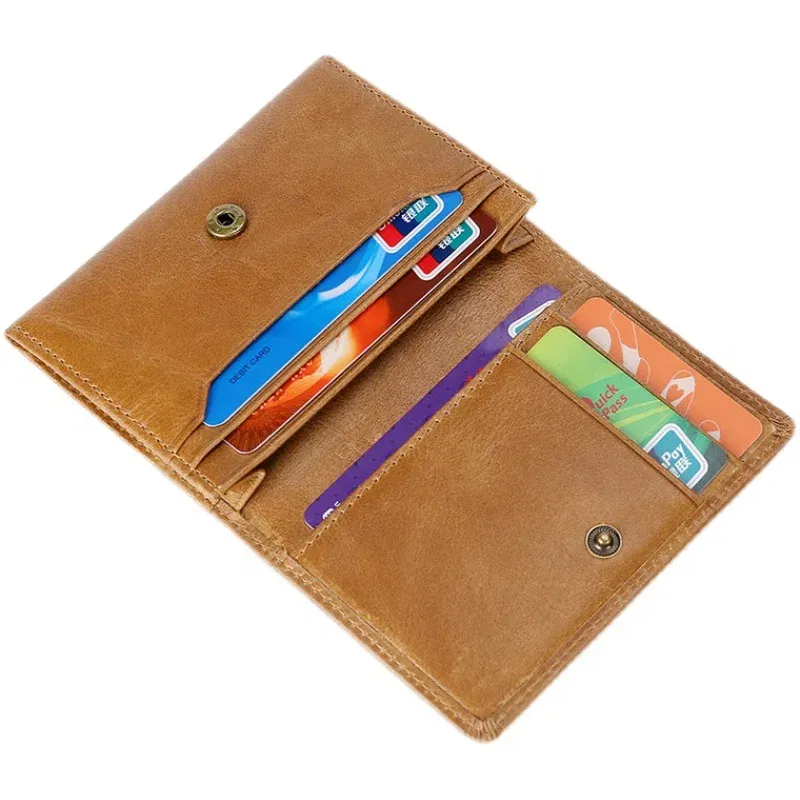 Color: wine red, Ships From: CHINA - Luxury Genuine Leather Cowhide Card Holder RFID Blocking Purse Men and Women Credit Card Wallet Slim Business ID VIP Cards Bags