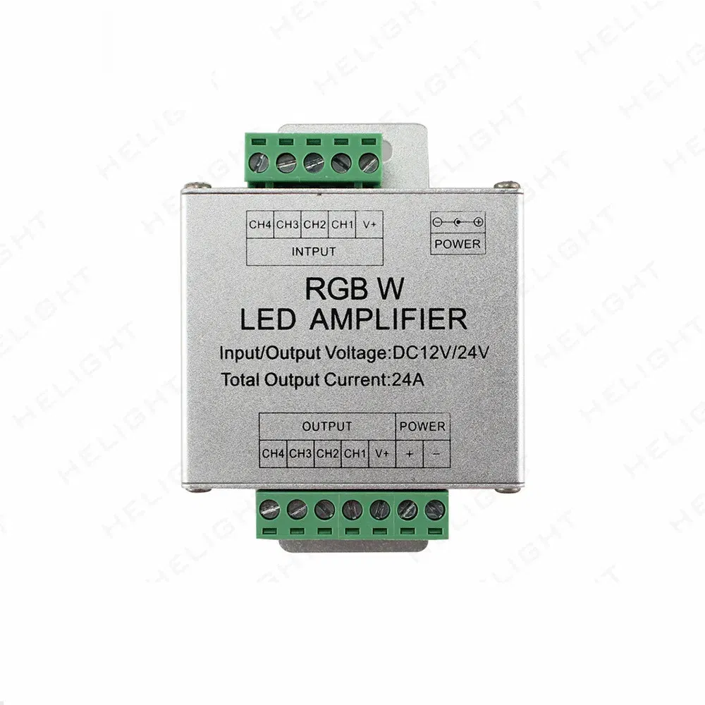 Color: Blue - DC5V12V/24V Single Color/RGB/RGBW/RGBWW RGB+CCT LED Amplifier Controller 12A/24A/30A/50A 1CH/3CH/4CH/5CH Strip Power Repeater