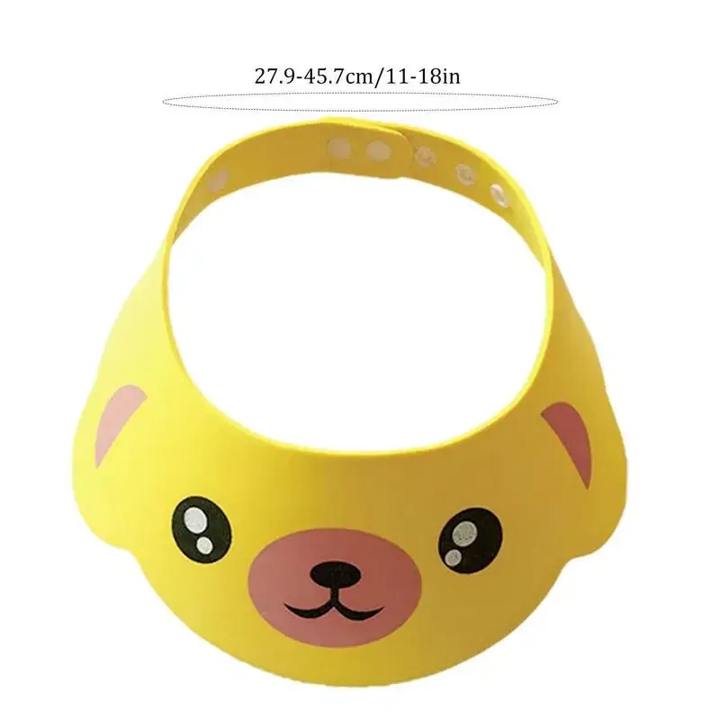 Color: Pink, Ships From: CHINA - Baby Shower Soft Cap Adjustable Hair Wash Hat For Kids Ear Protection Safe Children Shampoo Bathing Shower Protect Head Cover