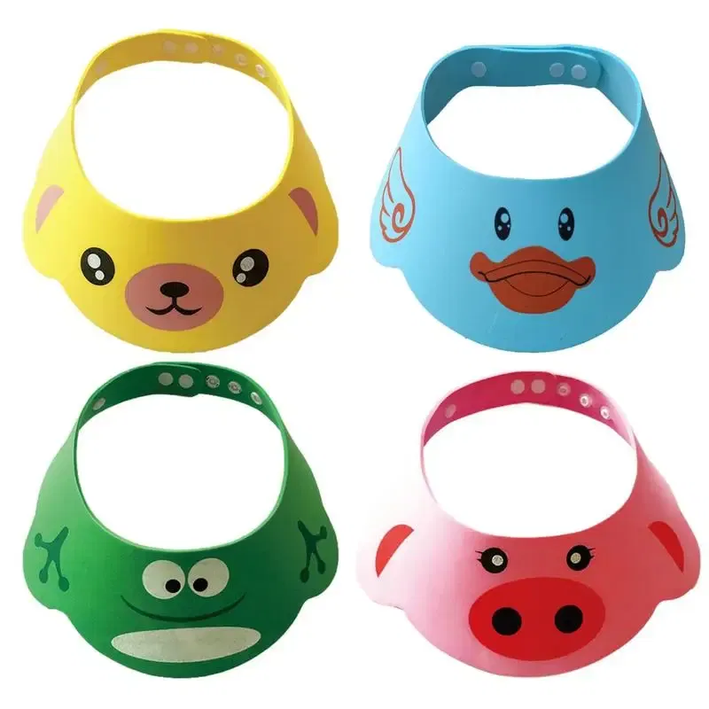 Color: Pink, Ships From: CHINA - Baby Shower Soft Cap Adjustable Hair Wash Hat For Kids Ear Protection Safe Children Shampoo Bathing Shower Protect Head Cover