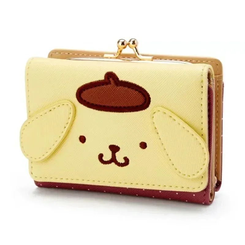 Color: Beige - Hello Kitty Coin Purse Creative Small Wallet Wholesale Mini Purses My Melody Kuromi Keychain Wallet Lipstick Purse Kawaii Clutch