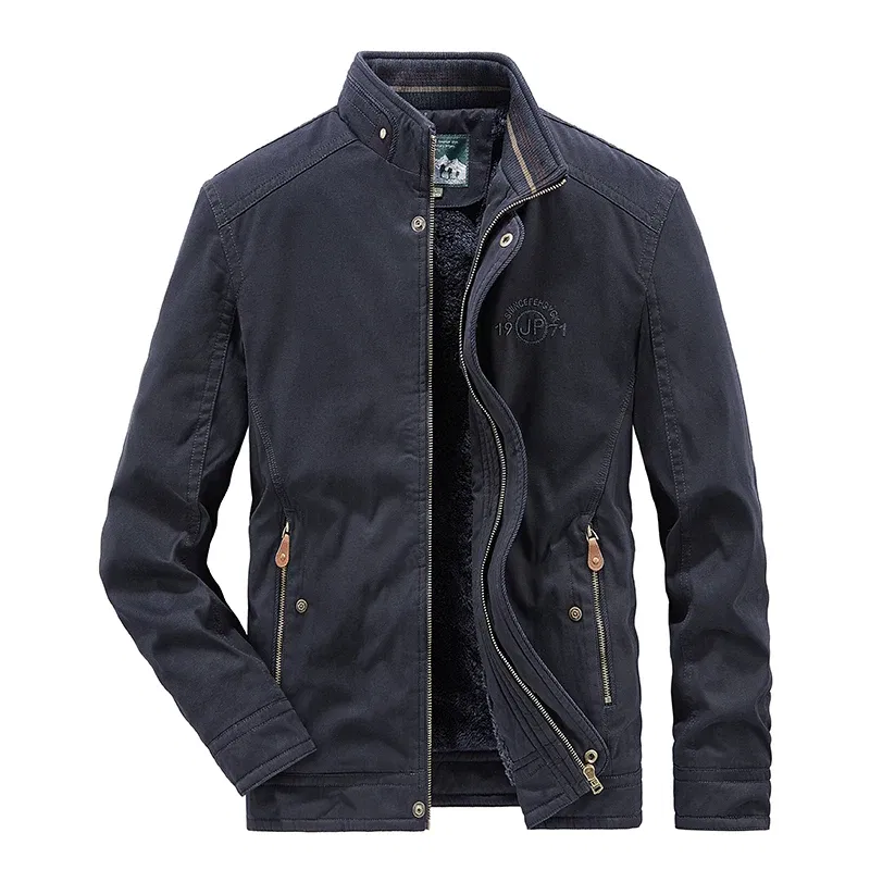 Color: Khaki, Size: S - Men Zipper Fleece Jackets Military Waterproof Windproof Cargo Jacket Outdoor Multi-pockets Tactical Climb Fishing Cycling Jacket