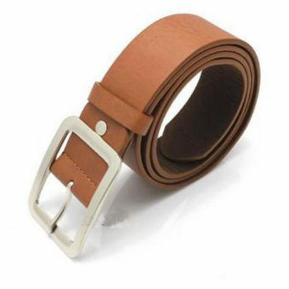Color: Coffee - Business Men Luxury Belt Casual Pin Buckle Waist Strap Faux Leather Belt Waistband Clothes Accessory р?µм?µнь му?¶ской