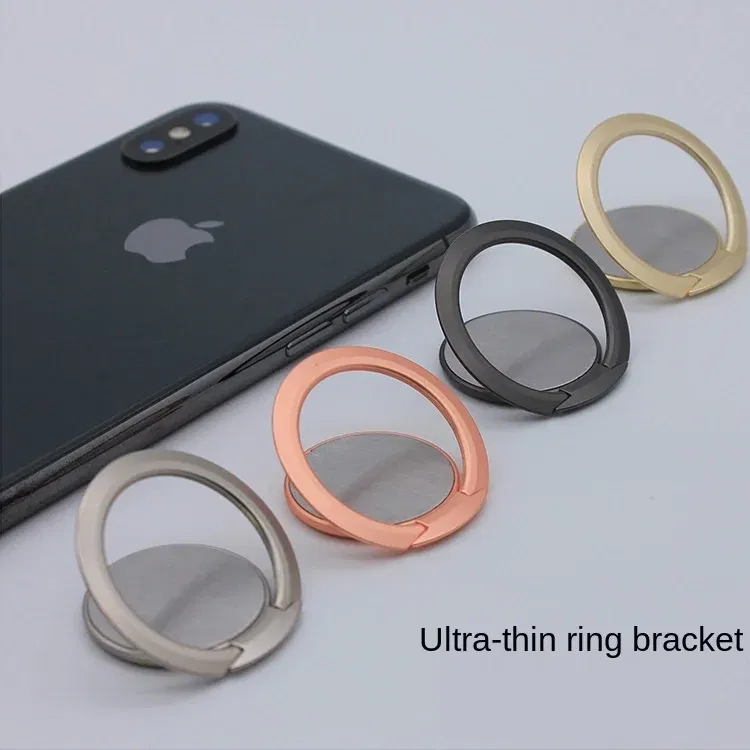 Color: Silver - Phone Ring Holder Universal Luxury Metal 360 Degree Rotation Magnetic Finger Ring Phone Holder For IPhone Samsung Xiaomi HUAWEI