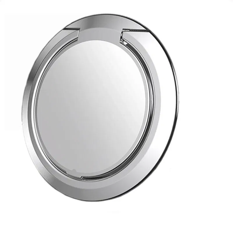 Color: Silver - Phone Ring Holder Universal Luxury Metal 360 Degree Rotation Magnetic Finger Ring Phone Holder For IPhone Samsung Xiaomi HUAWEI