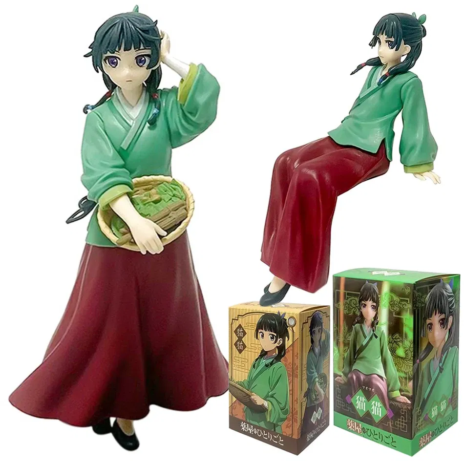 Color: black - Anime The Apothecary Diaries Figure 17cm Maomi Action Figural Pvc Model Kawaii Car Decoration Doll Children Toys Christmas Gifts