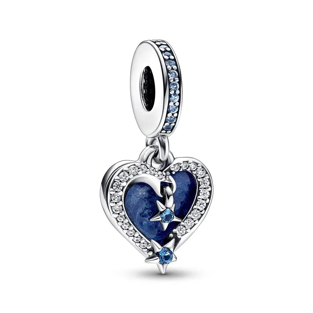 Gem Color: Ivory - Pure Silver 925 Christmas Charm Fit DIY Pandora Bracelet Christmas Gift