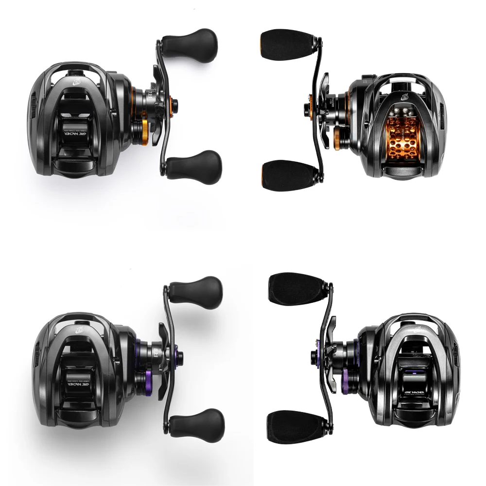 Color: Lawngreen, Use Mode: Right Hand - Soloking GKA200 Pro Baitcasting Reel Fishing Reels 9KG Drag Power 6+1 BB Drag Clicker Sound Baitcaster Reel ? 이트 ?¦?