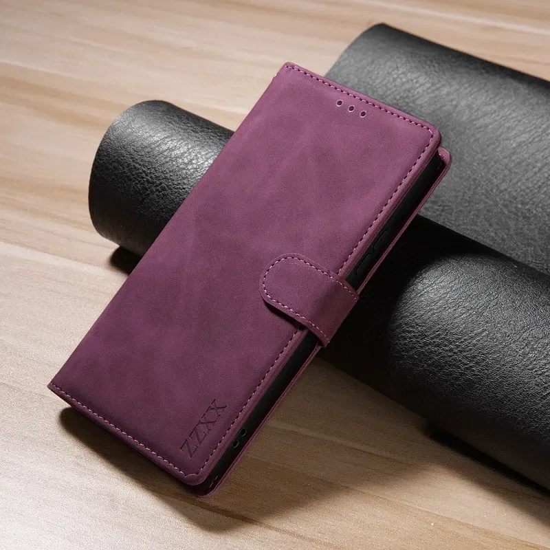 Color: black, Bundle: Case & Strap, Material: PVC - Wallet Card Slot Holder Magnetic Flip Leather Case For Samsung Galaxy S23 Ultra S22 Plus S21 FE S20 A12 A13 A14 A34 A52 A53 A54