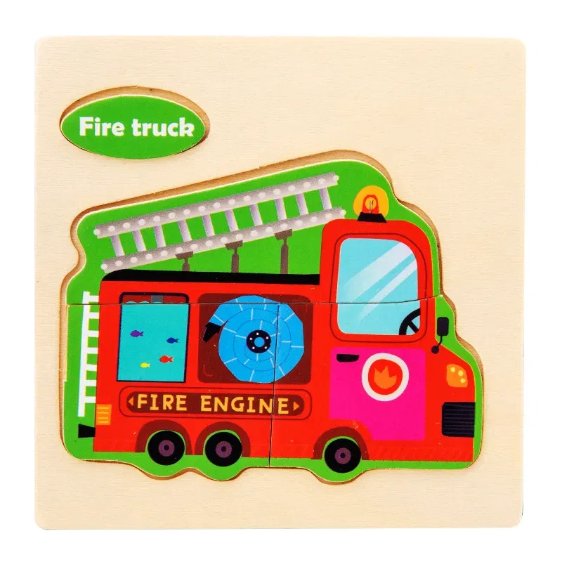 Color: Silver, Ships From: CHINA - Wooden Puzzle Jigsaw Toys For Children Wood 3d Cartoon Animal Puzzles Intelligence Kids Early Educational Toys for Children