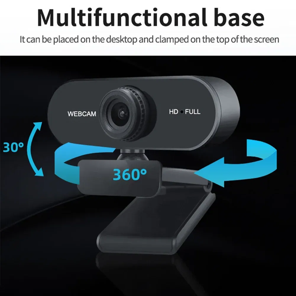 Color: WHITE, Ships From: CHINA - HD 1080P/2K Web Camera USB Camera Built In Microphone USB Network Camera Web Camera Autofocus Business Webcam for PC Laptop