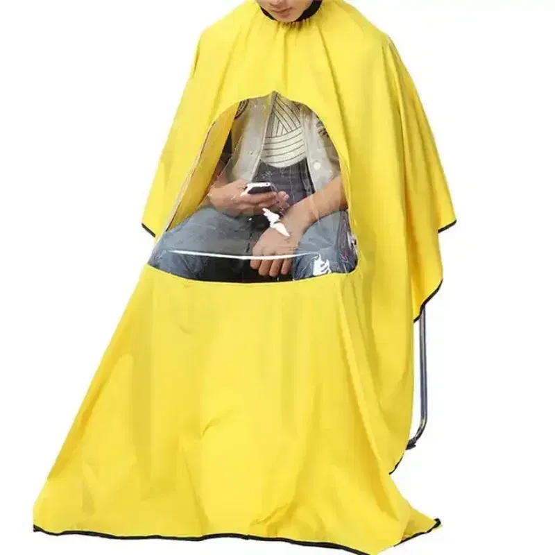 Color: PURPLE, Ships From: CHINA - Professional Waterproof Styling Salon Barber Hairdresser Hair Cutting Hairdressing Gown Cape with Viewing Window Apron