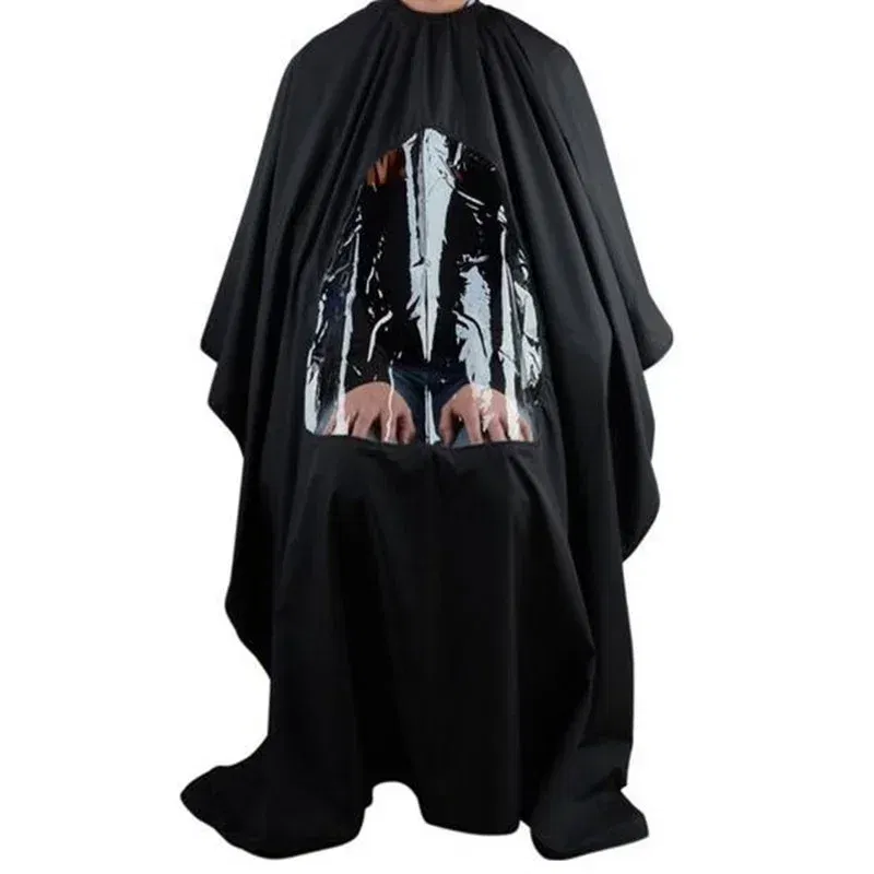 Color: PURPLE, Ships From: CHINA - Professional Waterproof Styling Salon Barber Hairdresser Hair Cutting Hairdressing Gown Cape with Viewing Window Apron
