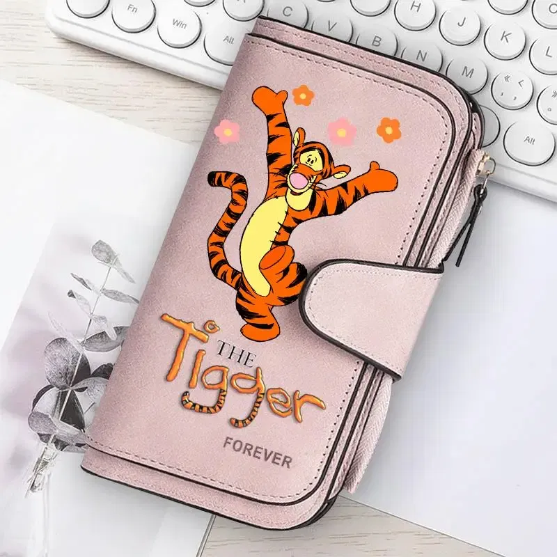 Color: Ivory - ? Winnie the Pooh Women Wallets Card Wallet Coin Wallet Womens Bags for Girls Purse ID Wallets Female Coin Purse Girls Gift