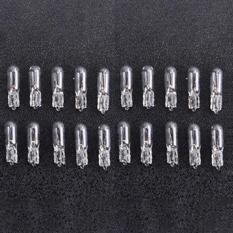 Emitting Color: Blue - 20X Halogen T5 W2W Bulb 12V 1.2W Car Instrument Light Dashboard Bulb Auto Interior Warnning Light White 6000K Car Lamp Accessory