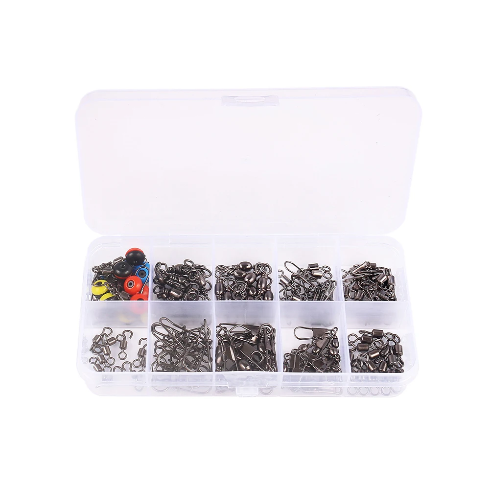 Fishing Swivels Kit Ball Bearing Durability Fishing Line Sinker Slider Freshwater Fishing High Hardness High Hardness