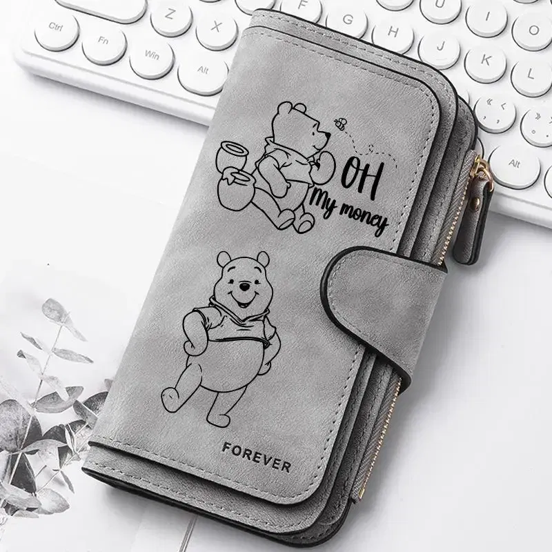 Color: MULTI - ? Winnie the Pooh Women Wallets Card Wallet Coin Wallet Womens Bags for Girls Purse ID Wallets Female Coin Purse Girls Gift