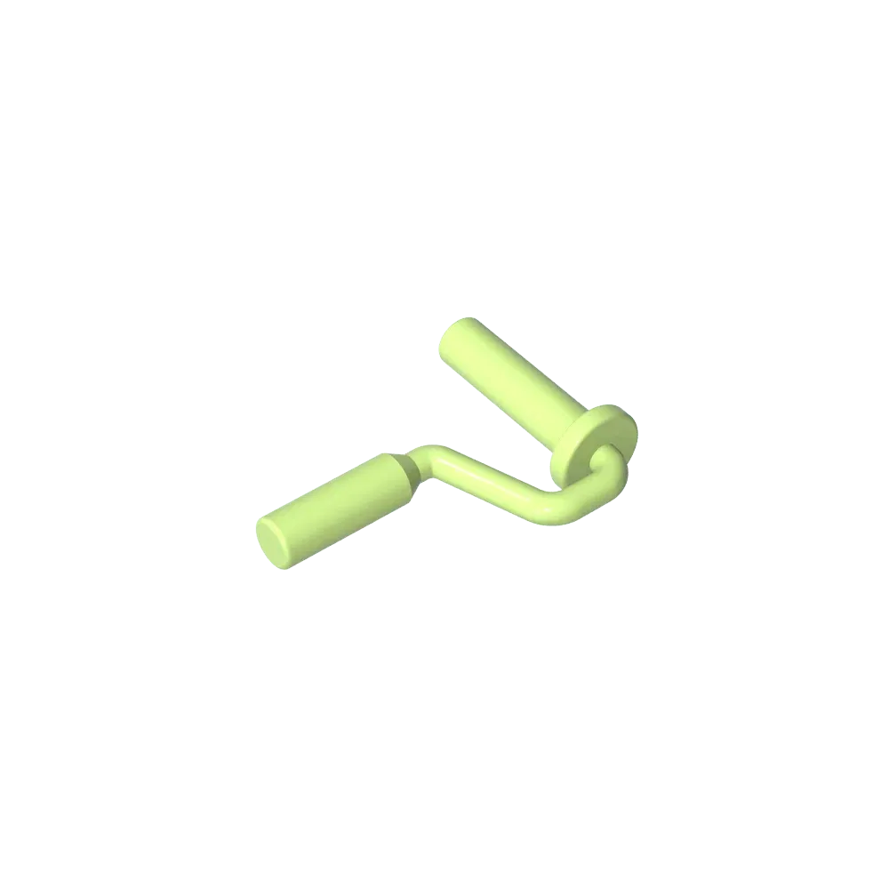 Color: Silver - Gobricks GDS-90263 Equipment Paint Roller Brush Handle Edge On Handle compatible with lego 12885 Assembles Building Blocks