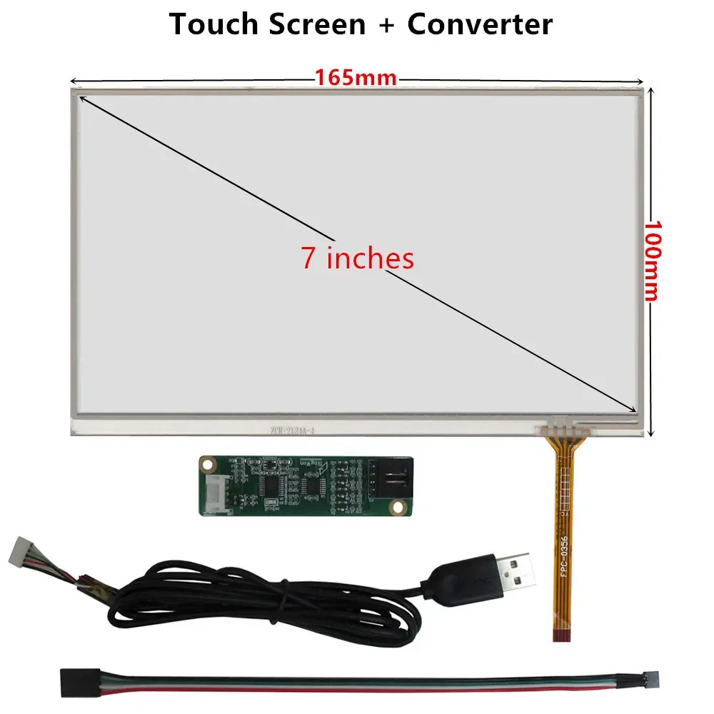Color: Gold - 3.5/4.3/5/6.2/7/8/9/10.1 Inch Raspberry Pi Industrial Equipment PC Car Resistance Digitizer Touch Screen Panel USB Driver Board