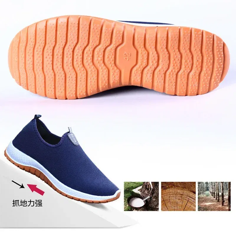 Color: Blue, Shoe Size: 39 - 2022 Leisure Sports Cloth Shoes Men's Mesh Breathable Soft Sole Running Shoes