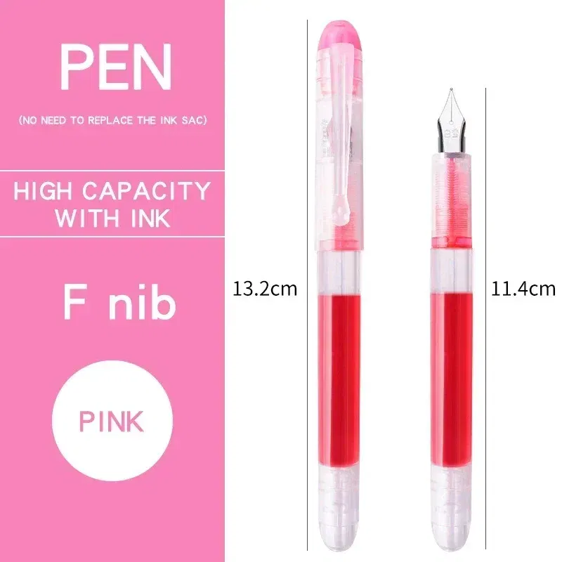 Color: army green - 0.5mm F /0.38mm EF Extra Fine Nib Disposable  Classic Fountain Pens For Writing  For Student Office Painting & Creative Projects