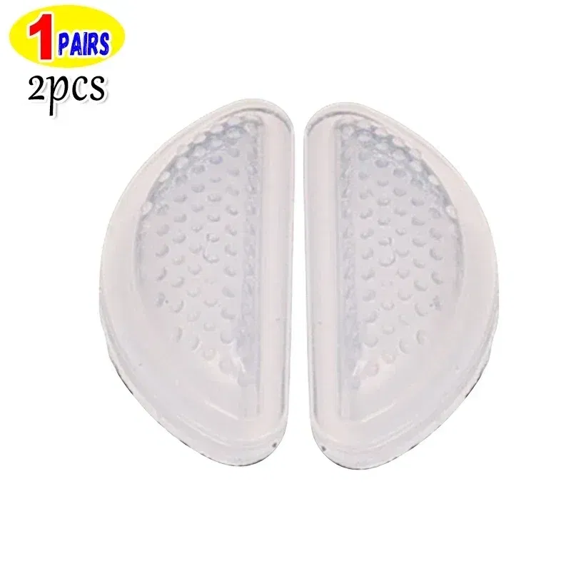 Color: Brown - Silicone Glasses Nose Pads Soft Non Slip Air Cushion Nose Holder Transparent Invisible Self Adhesive Sticker Eyewear Accessories