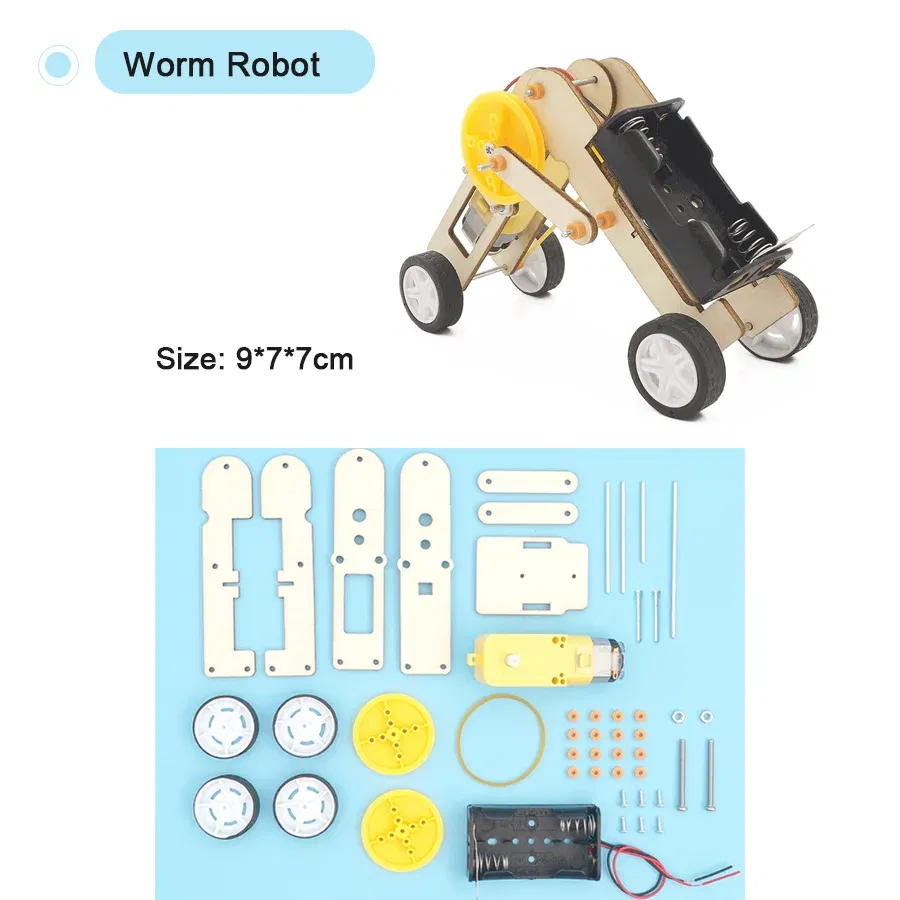 Color: Chocolate - DIY Physical Model Science Experiment Educational Toy Handmade Small Production Assembly Craft Technology Project for School Kid