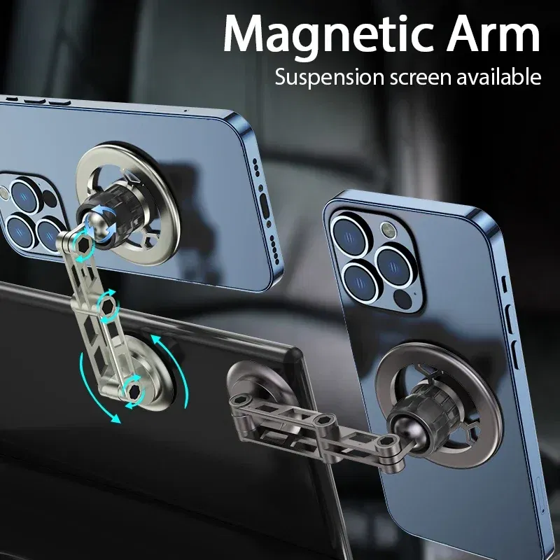Color: black - Universal 360?° Rotation Magnetic Car Phone Holder Instrument desk support in Car For iPhone 15 14 13 12 Pro Max X Samsung Xiaomi
