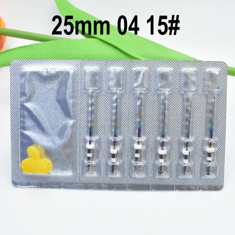 Color: 4 - Dental New Rotary Rainbow Files Thermal Activation Accessories Endodontic For Root Canal Files Cleaning Dentist Tool