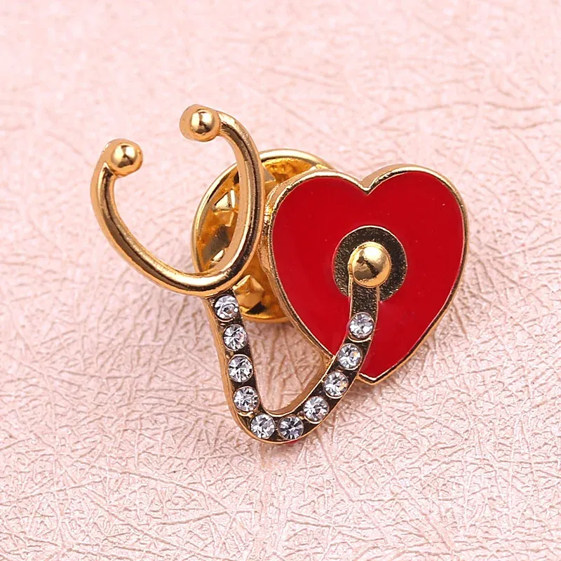 Metal color: Antique Gold Plated, Ships From: CHINA - Medical Pins Icons Medical Helicopter Intestine Tissue Blood Capillary Biology Chemistry Brooches Nursing Accessories And Gifts