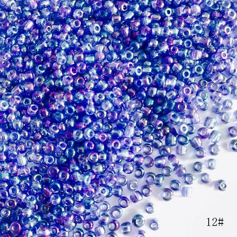 Color: Silver, Item Diameter: 4mm - 2mm 3mm 4mm Glass Seed Loose Beads Small Charms DIY Craft Bracelet Beads for Jewelry Making Supplies Necklace Accessories