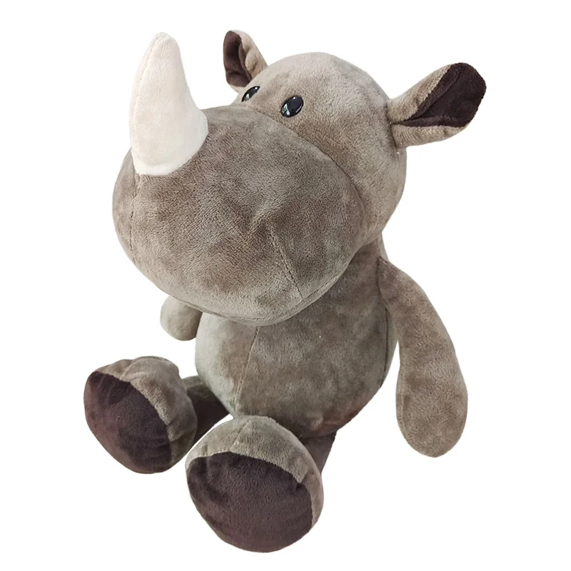 Color: Silver, Height: 11cm-30cm - Stuffed Plush Animals Toys Soft Dolls Jungle Lion Elephant Tiger Dog Fox Monkey Deer Children Gift Kawaii Baby Kids Hobbie Toys