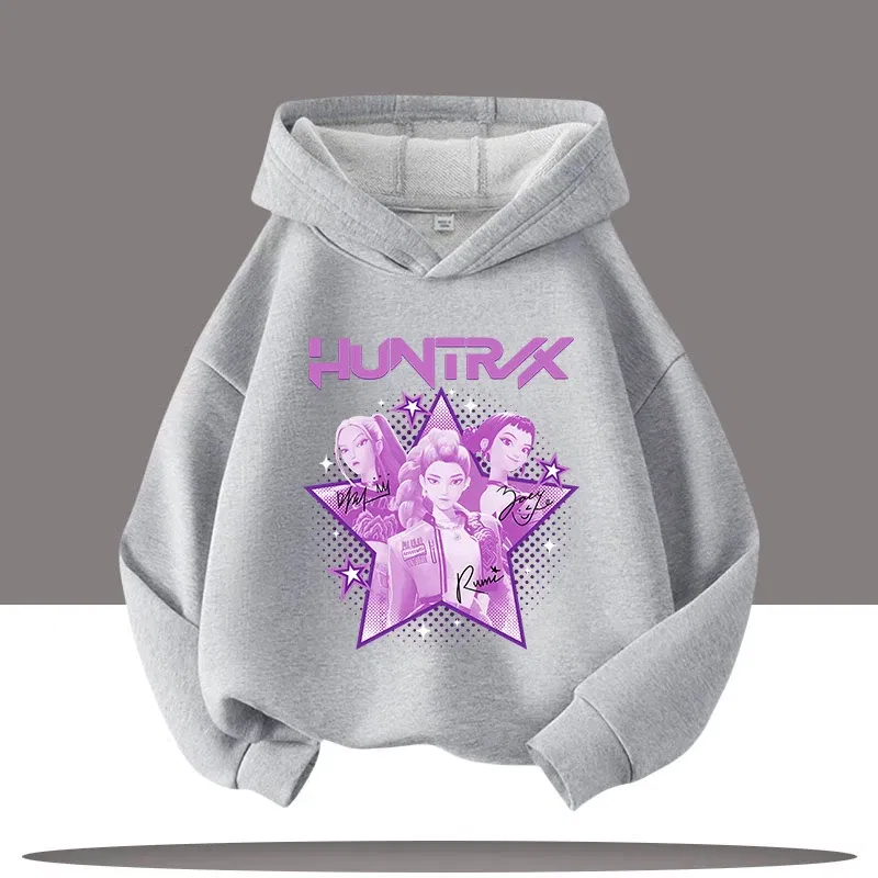Color: Yellow, Kid Size: 8 - Y2K KPop Demon Hunters Hoodies Teenage Girls Boys Rumi KPop Demon Hunters Hoody Autumn Casual Long Sleeve Children's Clothing