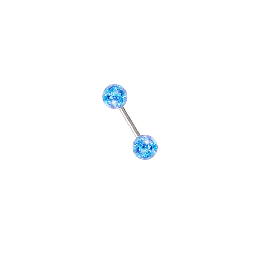 Metal color: Titanium Plated, Main Stone Color: GRAY - 16g 1.2mm Coated Crystal Steel Ear Stud Tragus Helix Cartilage 3/4/5mm CZ Ball 6/8/10/12/14mm Bar Barbell Piercing