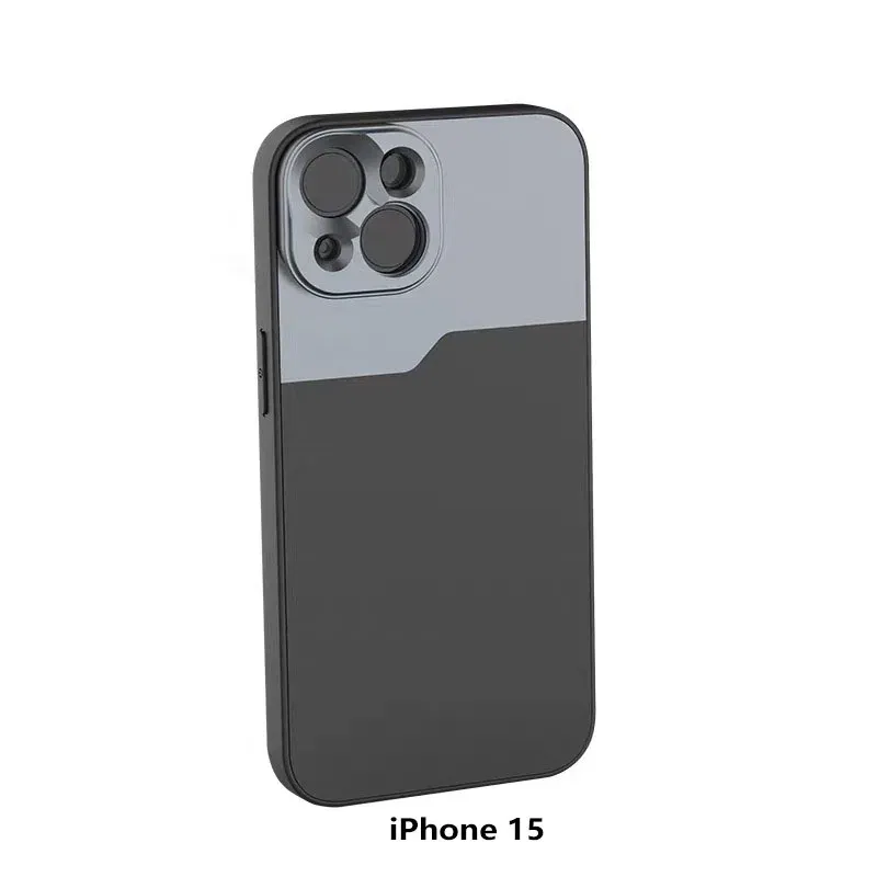 Color: green - 17MM Thread Phone Case for iPhone 14 15 16 Plus Pro Max Anamorphic Macro Wide Angle 17MM Lens Mount Phone Case for Ulanzi Kaise