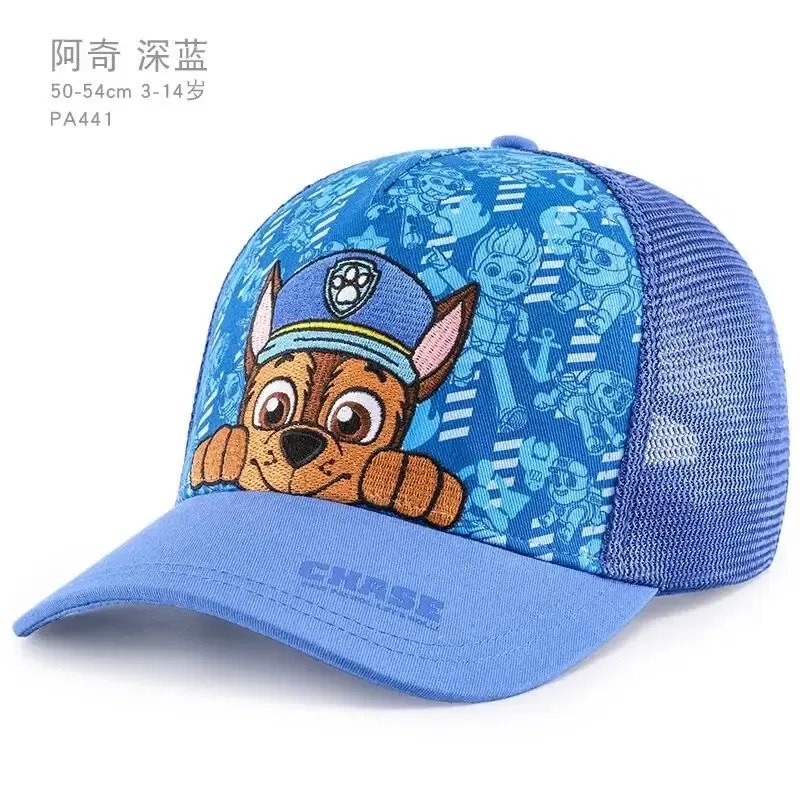 Color: PURPLE - Genuine Paw Patrol Cartoon Child Baseball Cap Hip Hop Mesh Sun Protection Sun Hat Boys Girls Caps Snap back Hats Sports Hat