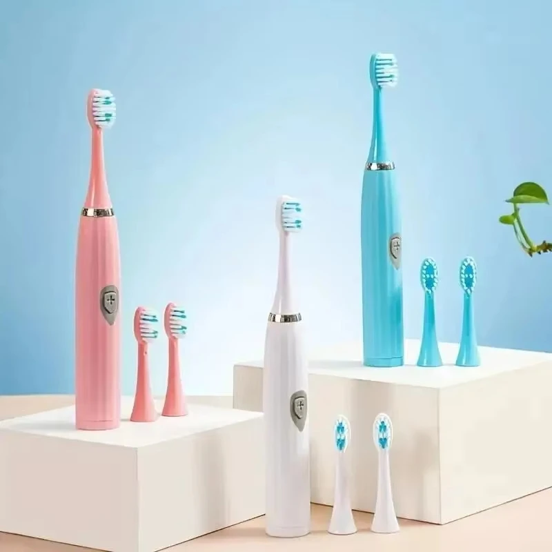 Color: Ivory - Sonic Children Electric Toothbrush Colorful Cartoon Cute Pattern Ultrasonic Rechargeable Soft Hair Smart Brush Oral Cleaning