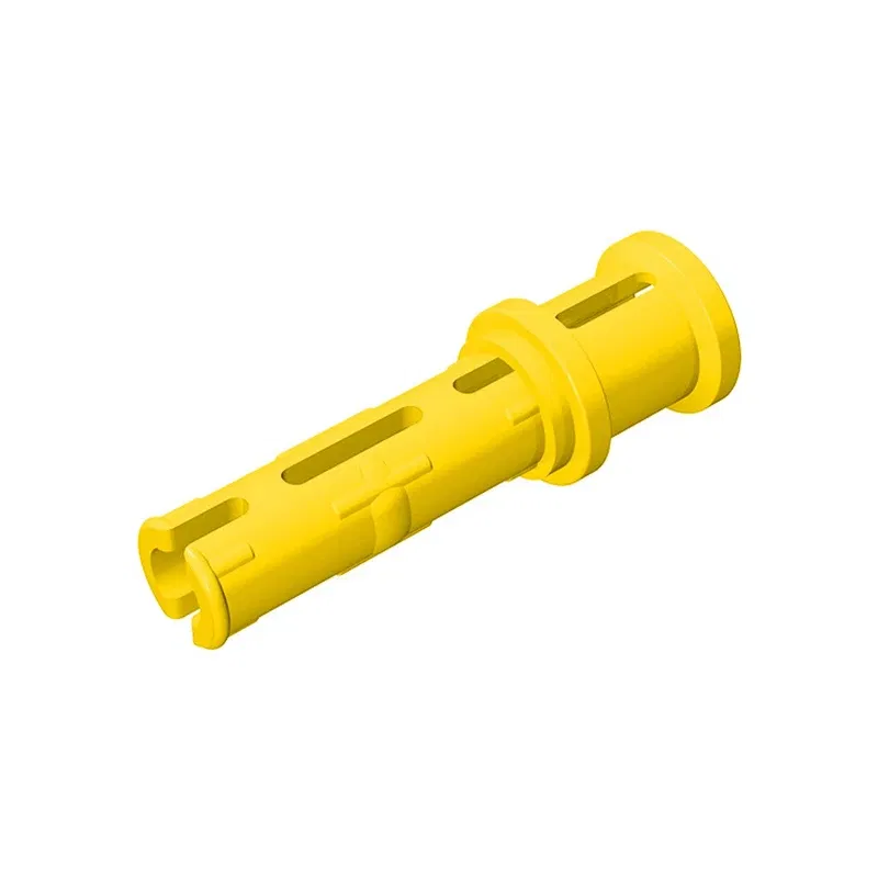 Color: light green - Gobricks 10PCS Bricks Technical Pin 3L with Friction Ridges Lengthwise and Stop Bush Compatible With 32054 Assembles Block