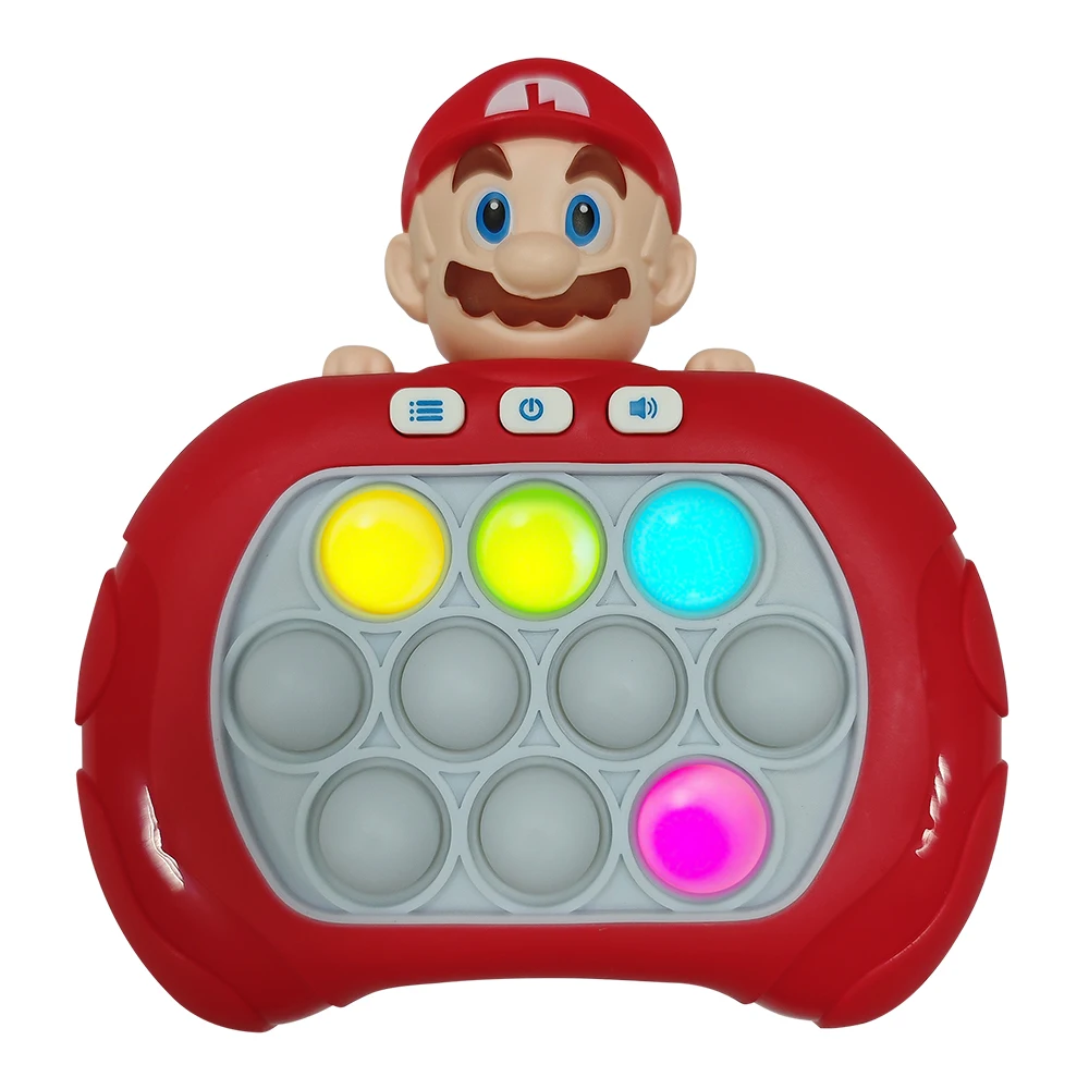 Color: Bark - 2024 New Pikachu Quick Push Game Pop Up Fidget Bubble Electronic Pop it Pro Game Light AntiStress Toys For Adult Kids Gift 2024