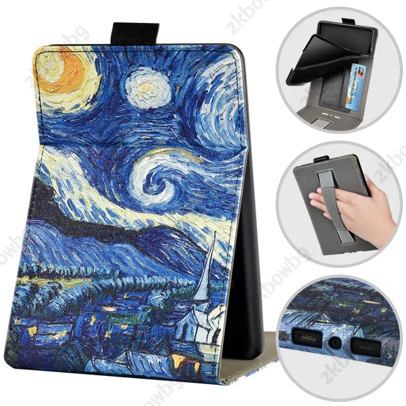 Color: GRAY, Size: iPad 10th - Cute Smart Case for 6.8' 6'' Kindle Paperwhite Signature 11th Generation Edition 12th 2024 7'' 7th 10th 6th M2L4EK RS23CV Cover