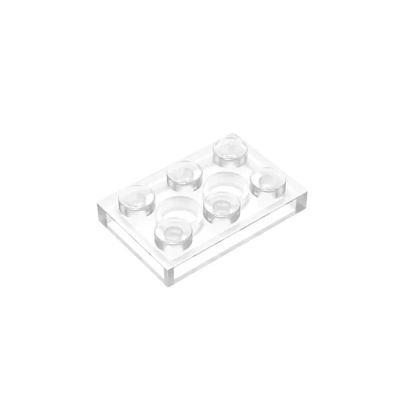 Color: SKY BLUE - Gobricks GDS-510 Plate 2 x 3 compatible  with lego 3021 pieces of children's DIY building block Particles Plate DIY