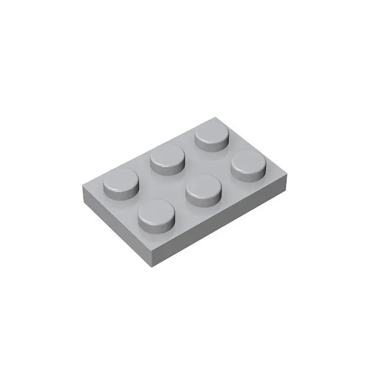 Color: SKY BLUE - Gobricks GDS-510 Plate 2 x 3 compatible  with lego 3021 pieces of children's DIY building block Particles Plate DIY