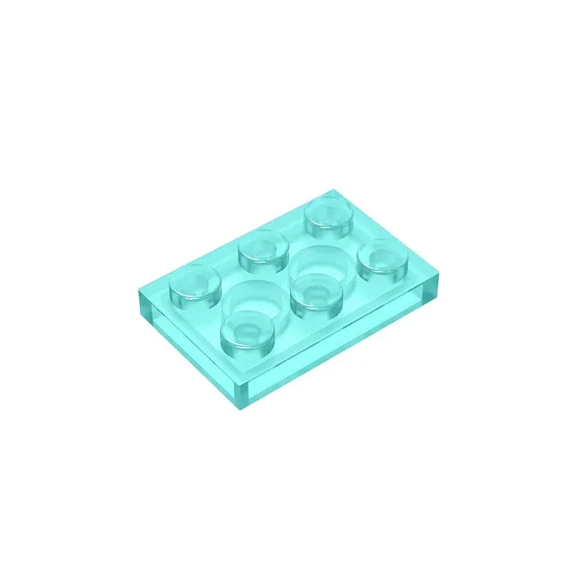 Color: SKY BLUE - Gobricks GDS-510 Plate 2 x 3 compatible  with lego 3021 pieces of children's DIY building block Particles Plate DIY