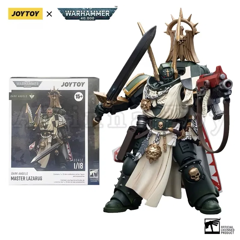 Color: WHITE - 1/18 JOYTOY Action Figure 40K Dark Angels Figures Anime Model Gift