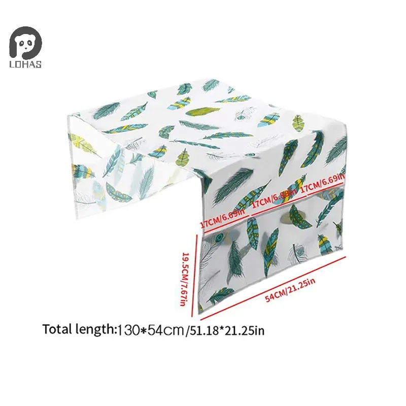 Color: light green - Refrigerator Dust Cover With Storage Bag Washable Multi-purpose Household Washing Machine Cabinet Dust Protection Cover